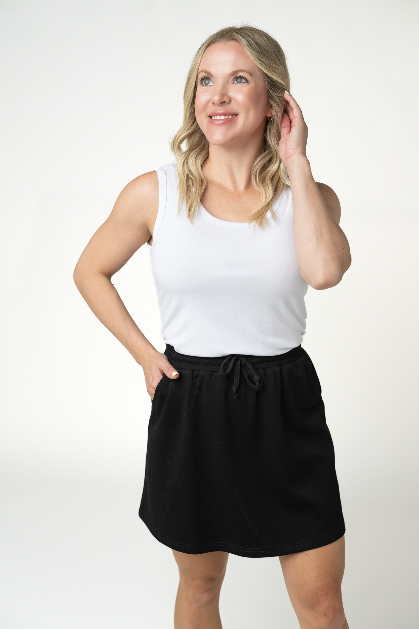 Serena Luxe Skort - Black