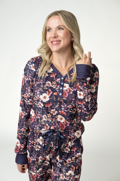 Cozy Pajama Set - Blushwood Floral