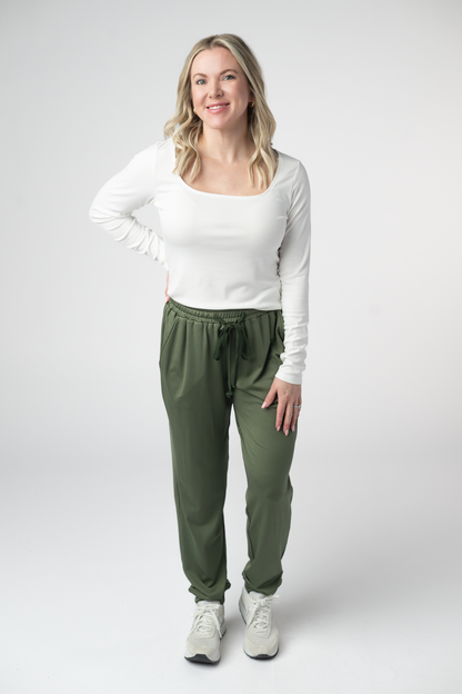 Cloud Joggers - Olive