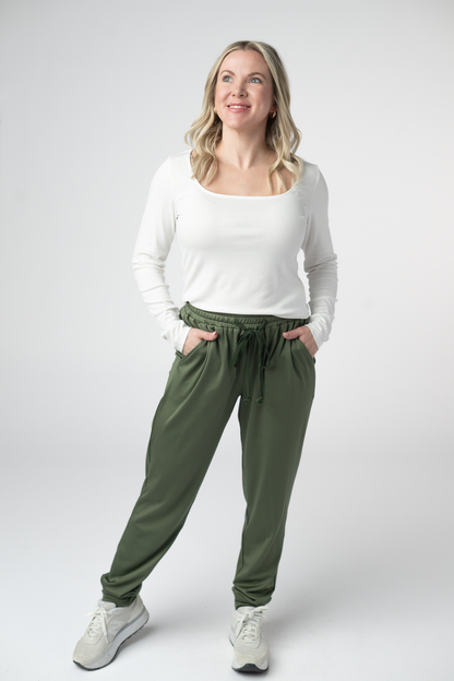 Cloud Joggers - Olive