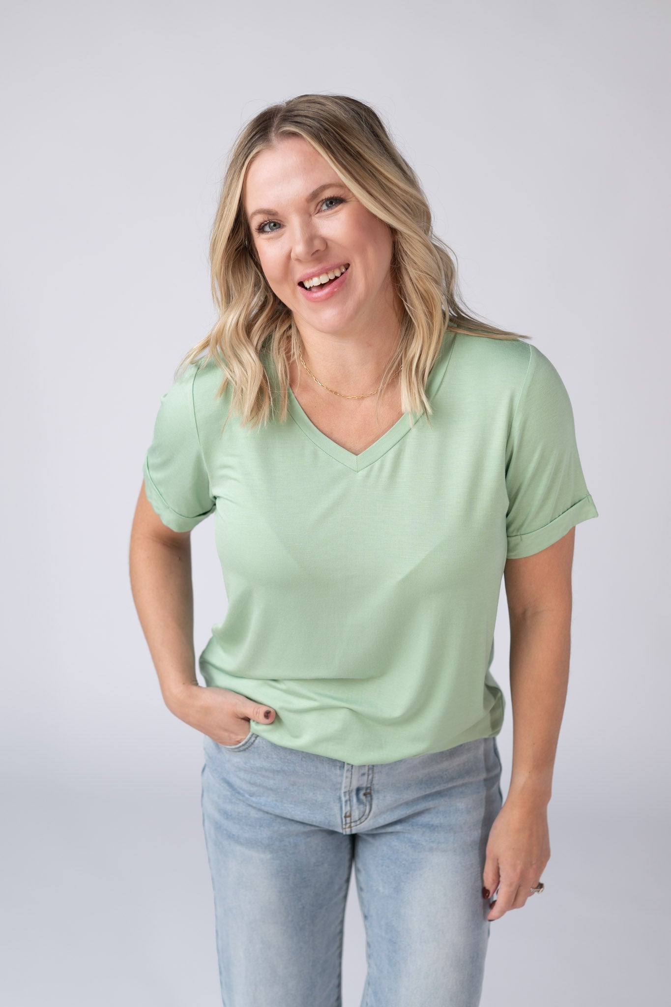 IN STOCK Sophie Tee - Seafoam Green