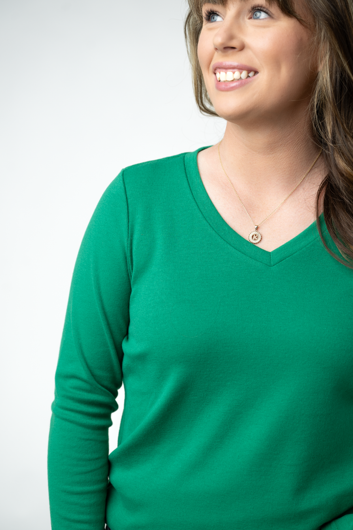 Leah Long Sleeve Top - Green