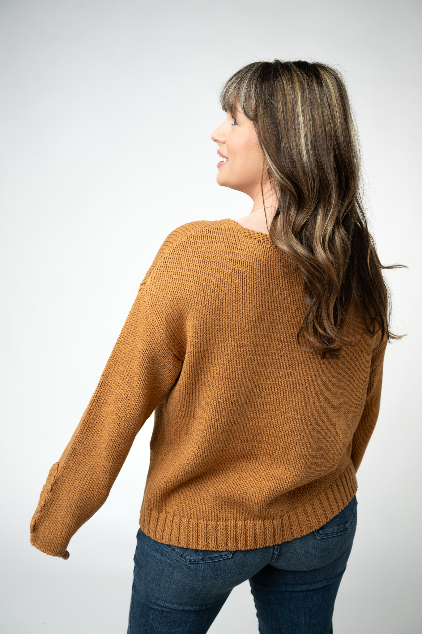 Crochet Sleeve Top - Camel