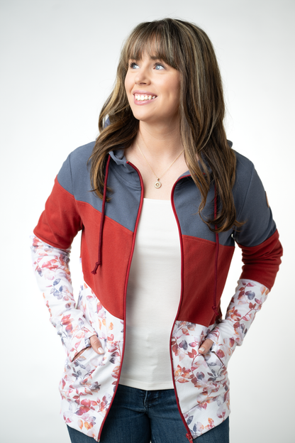 Colorblock Fullzip - Autumn Watercolor Mix