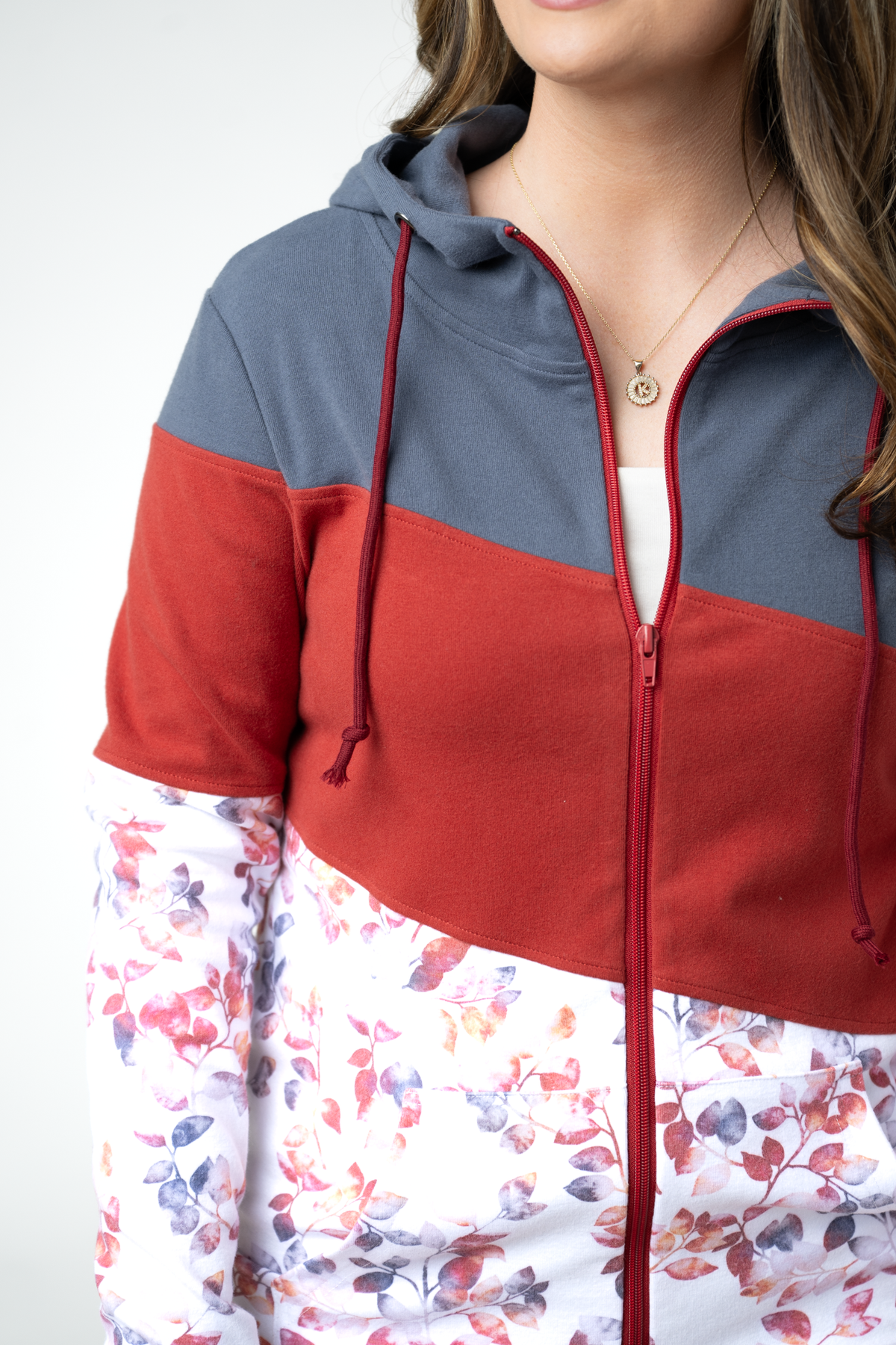 Colorblock Fullzip - Autumn Watercolor Mix