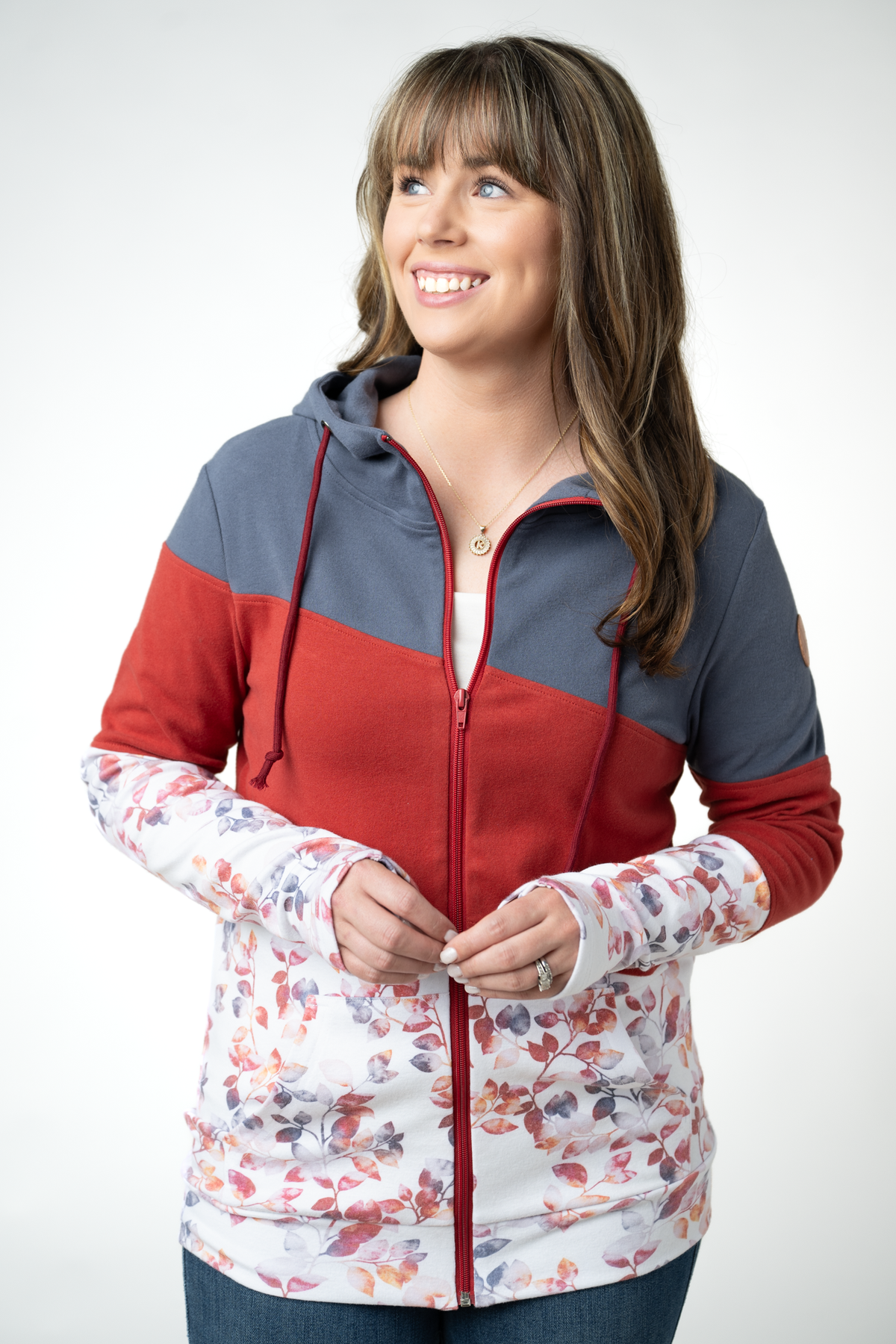 Colorblock Fullzip - Autumn Watercolor Mix
