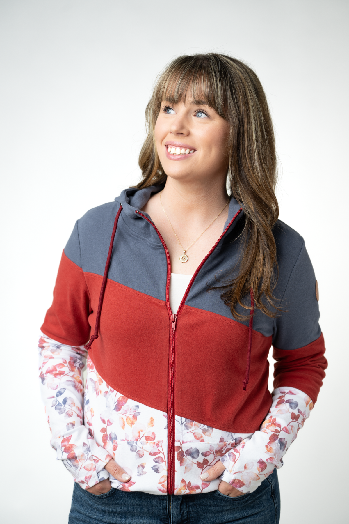 Colorblock Fullzip - Autumn Watercolor Mix
