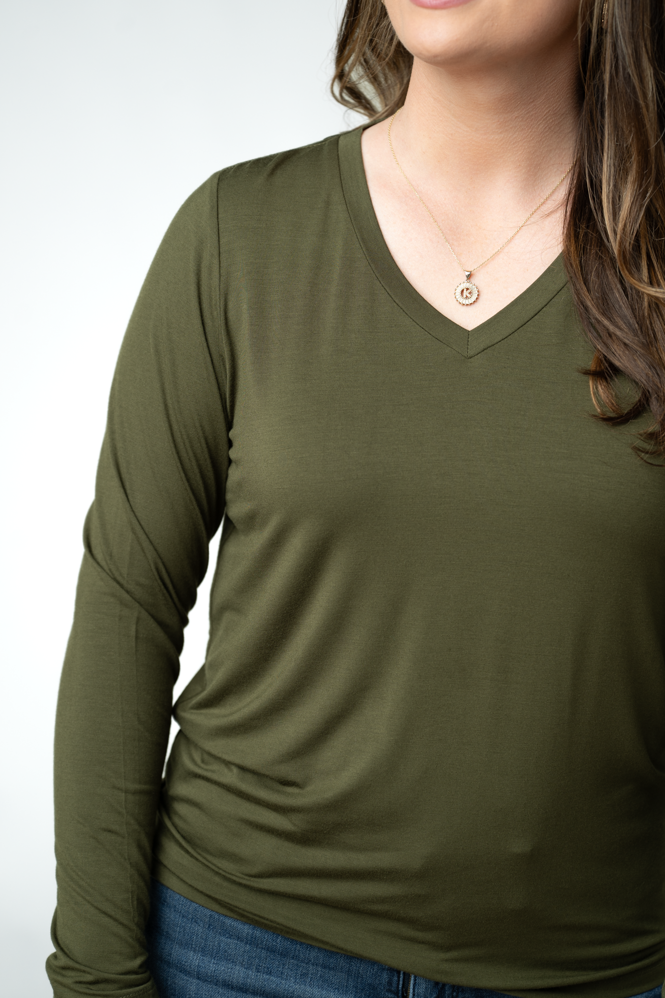 Larissa Long Sleeve - Dark Olive