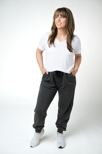 Vintage Wash Joggers - Black