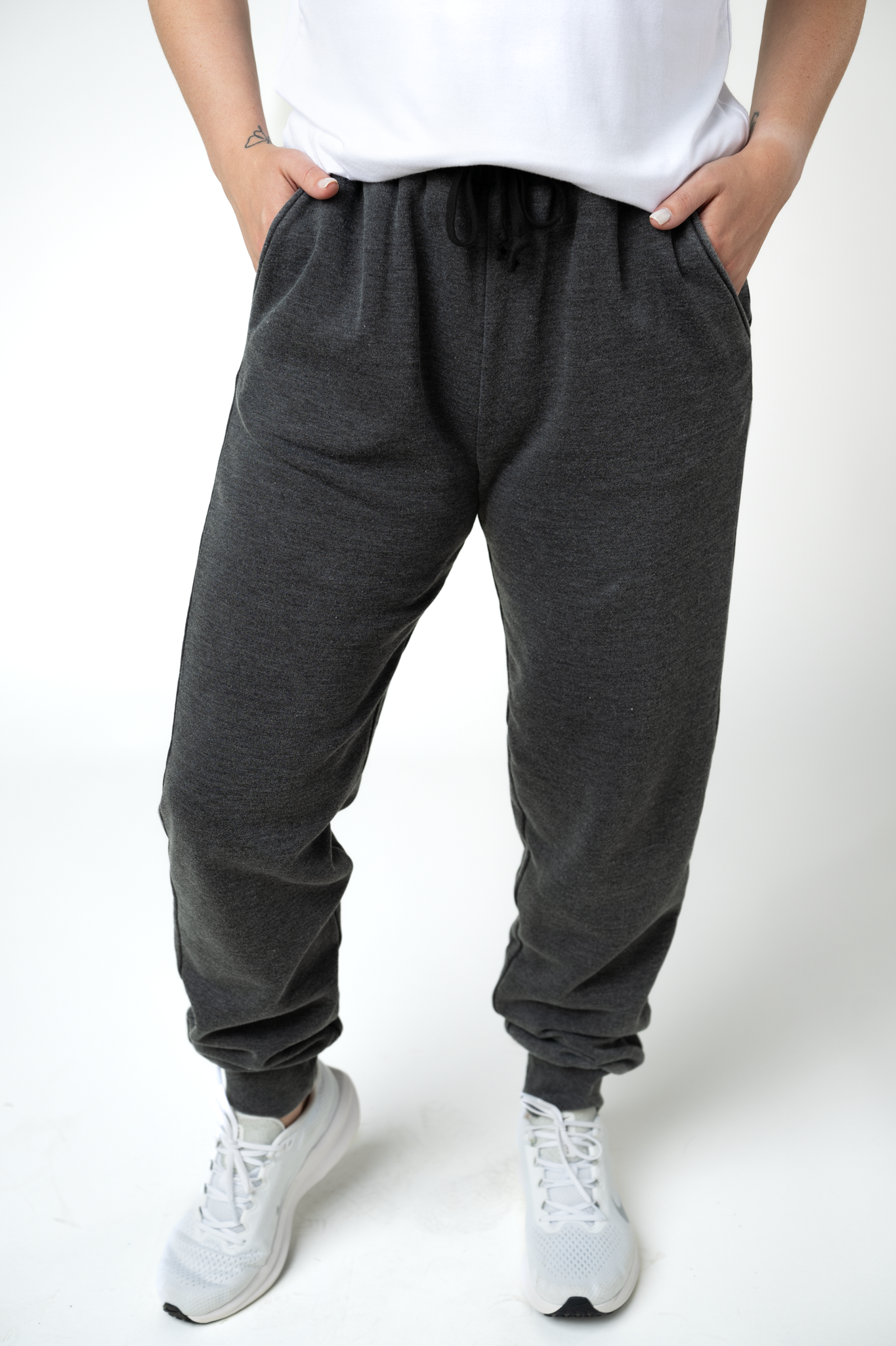 Vintage Wash Joggers - Black