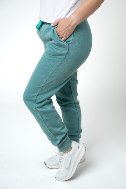 Vintage Wash Joggers - Teal