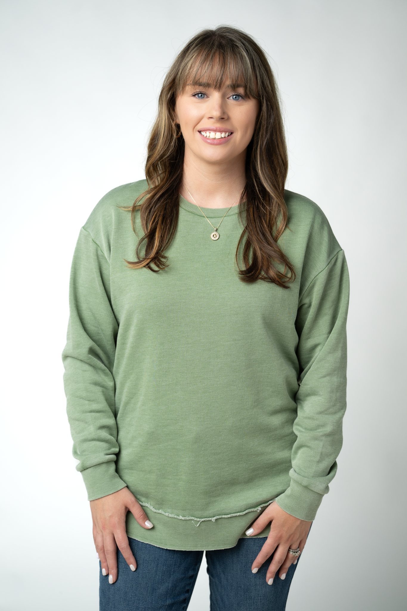 Vintage Wash Pullover - Olive
