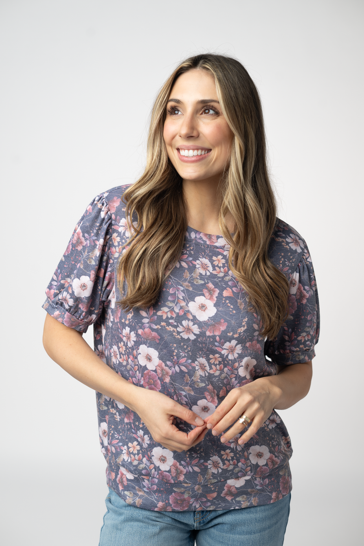 Katie Cozy Top - Blushwood Floral
