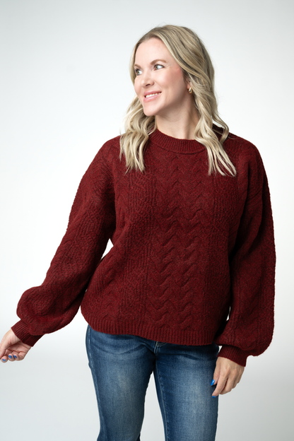Dakota Sweater - Burgundy