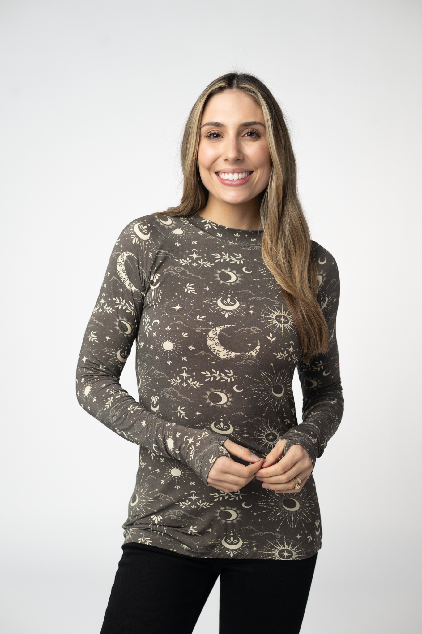 Blair Long Sleeve Top - Celestial Nights