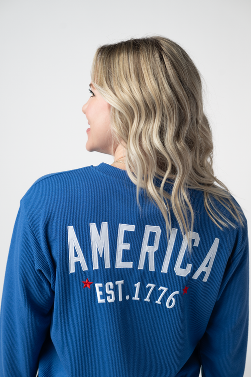 America Pullover - Blue