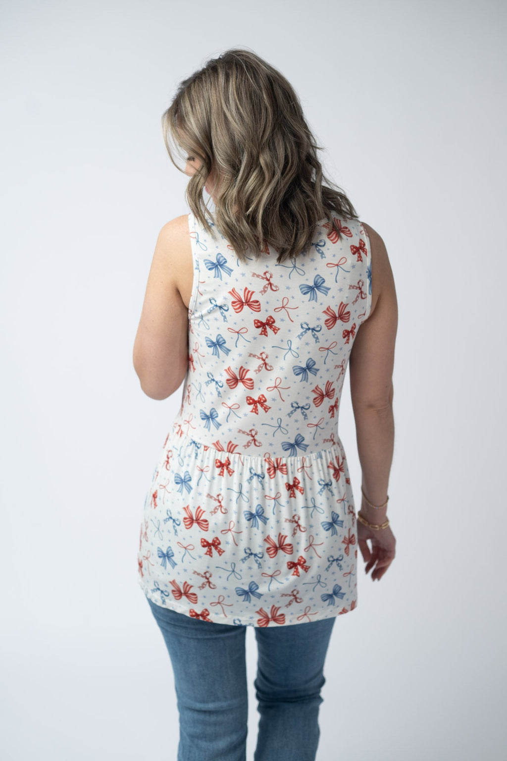 Renee Ruffle Tank Top - American Bows