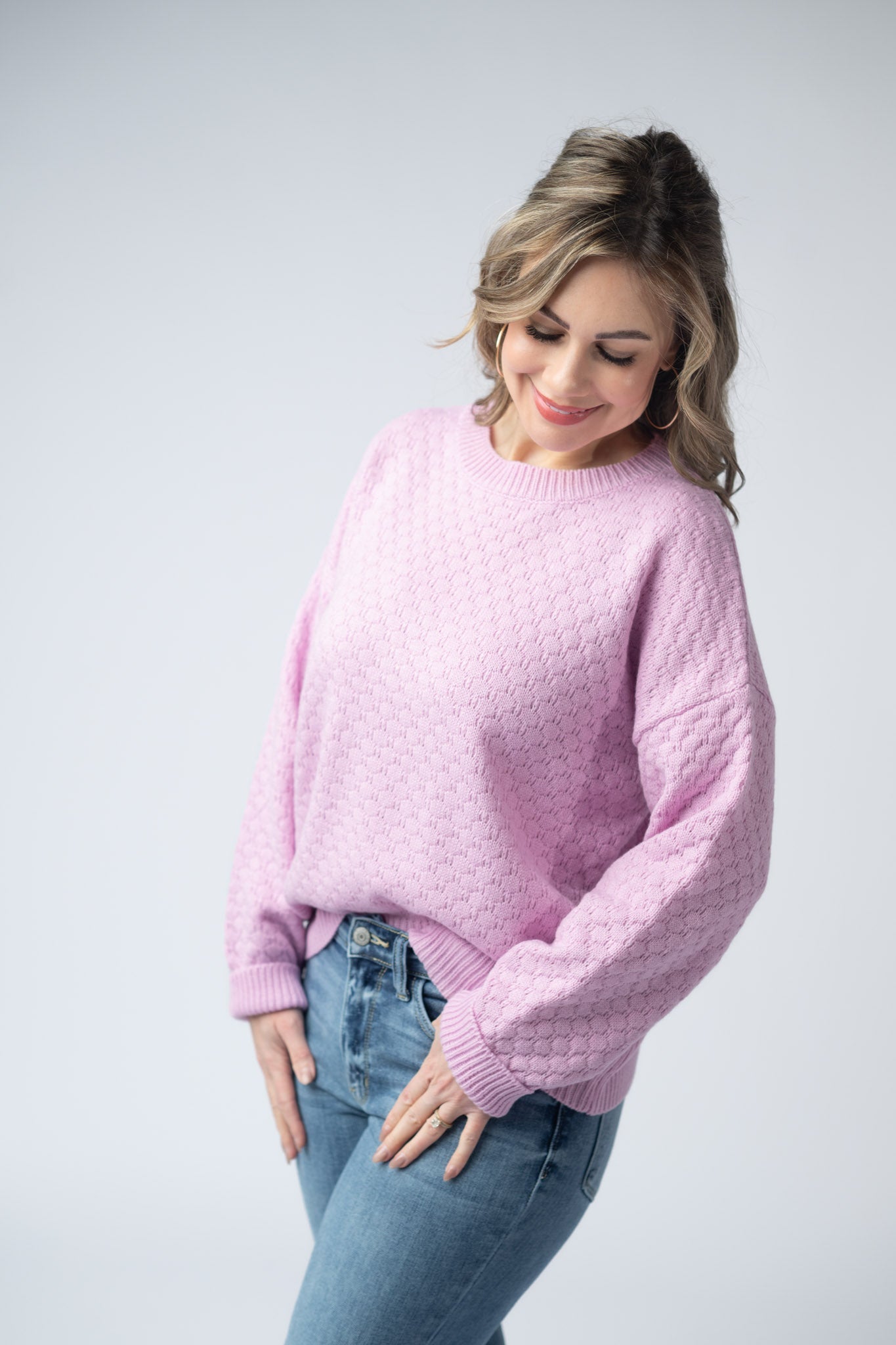 IN STOCK Gianna Pullover Sweater - Pink
