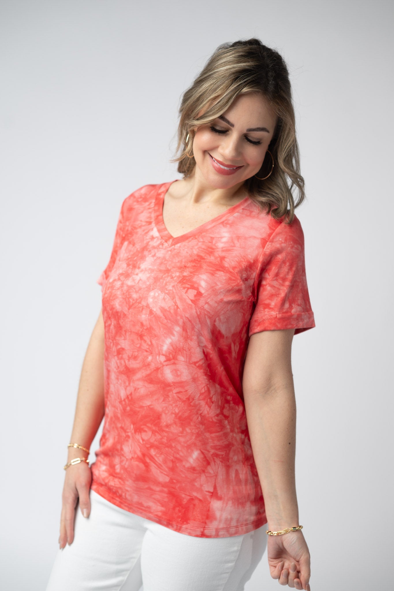 IN STOCK Sophie Top - Red Tie Dye