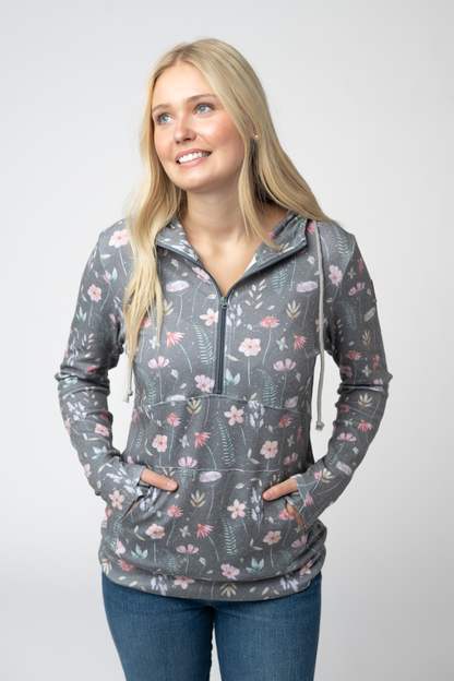 HalfZip Hoodie - Wildflower Meadow