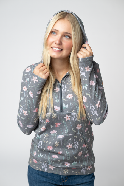 HalfZip Hoodie - Wildflower Meadow