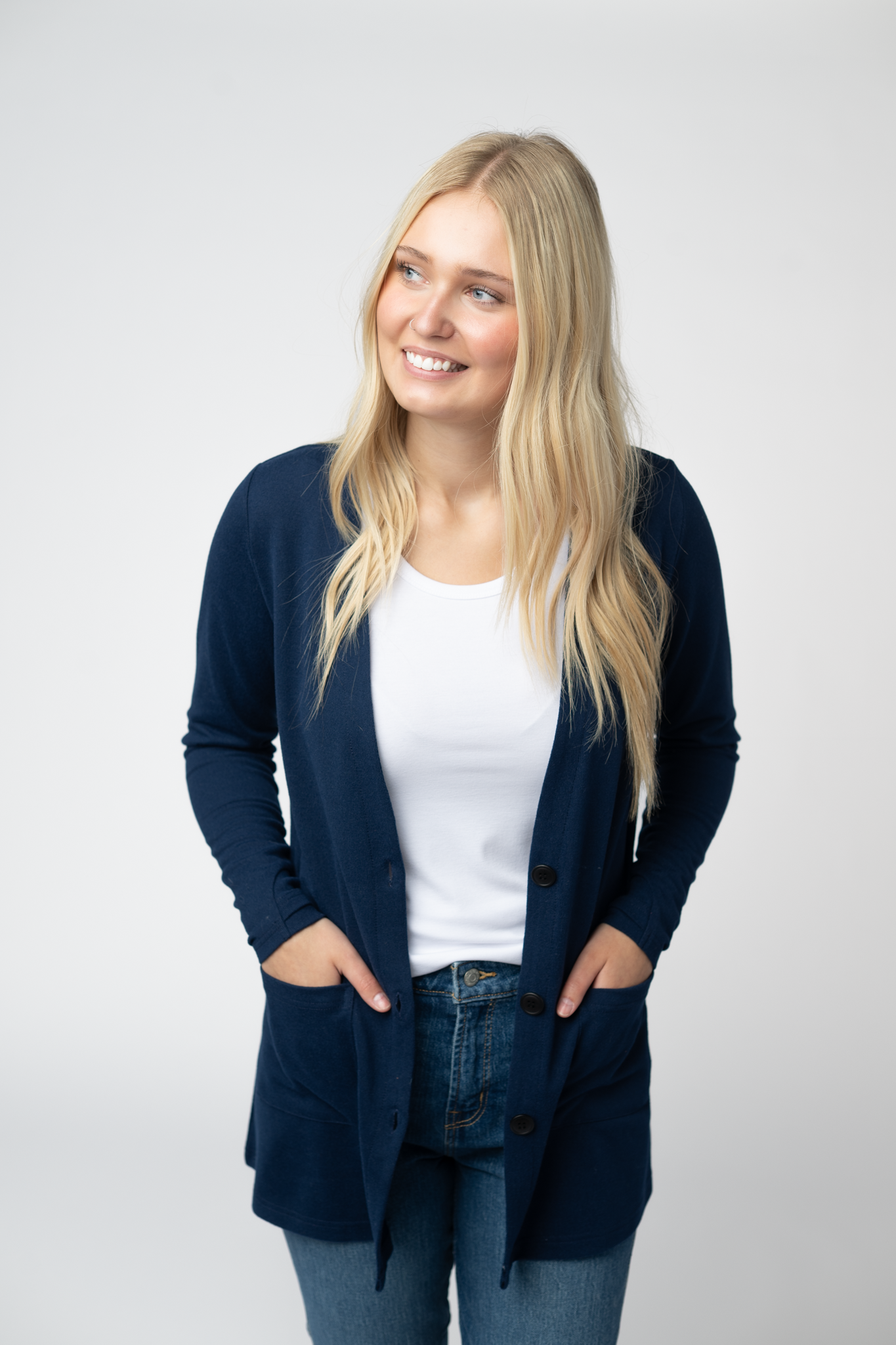 Cori Cardigan - Navy