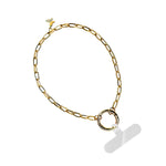 Gold Paperclip Chain w/Butterfly Charm