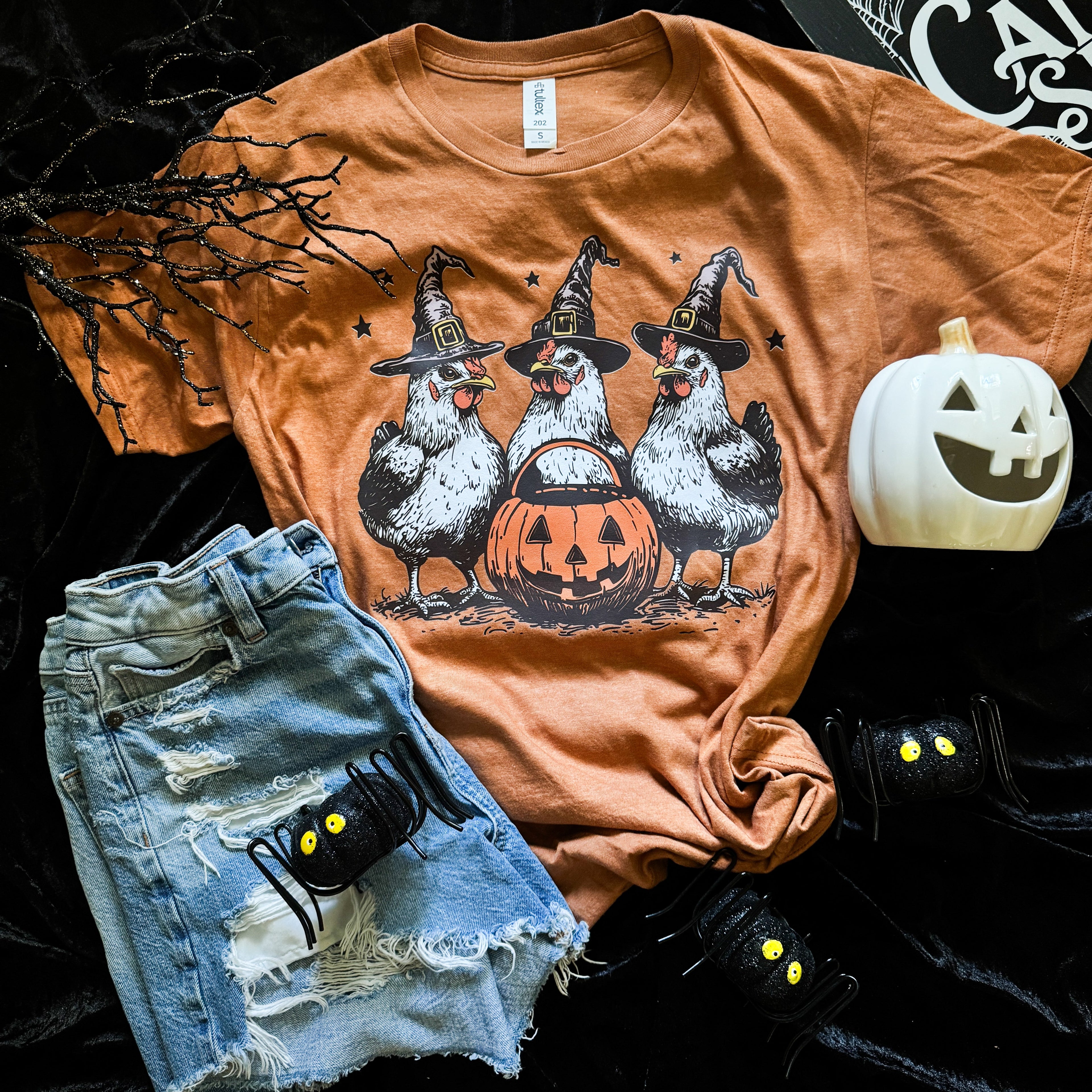 Witch Chickens Soft Graphic Tee