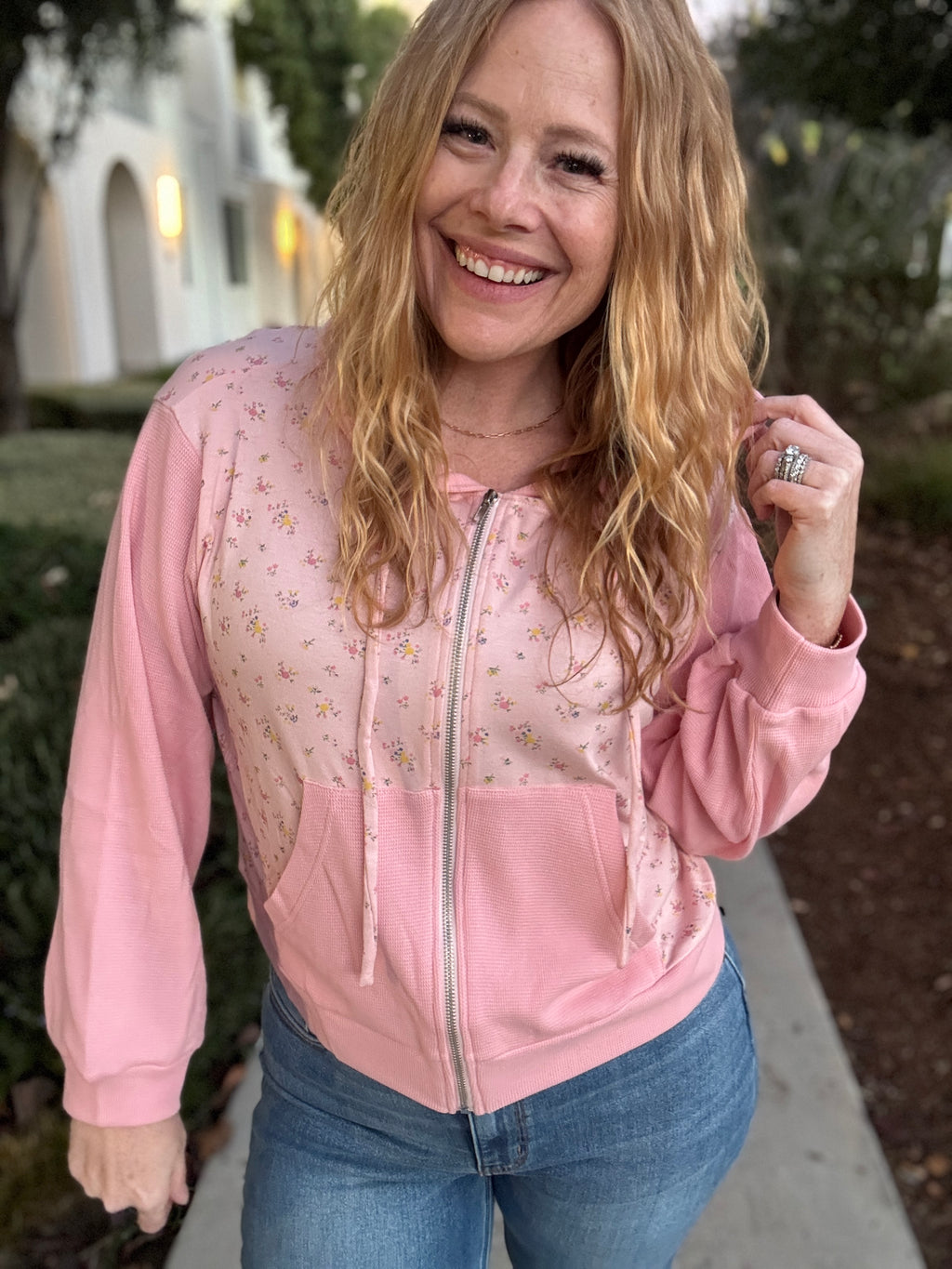 Daydreamer Floral Zip Up