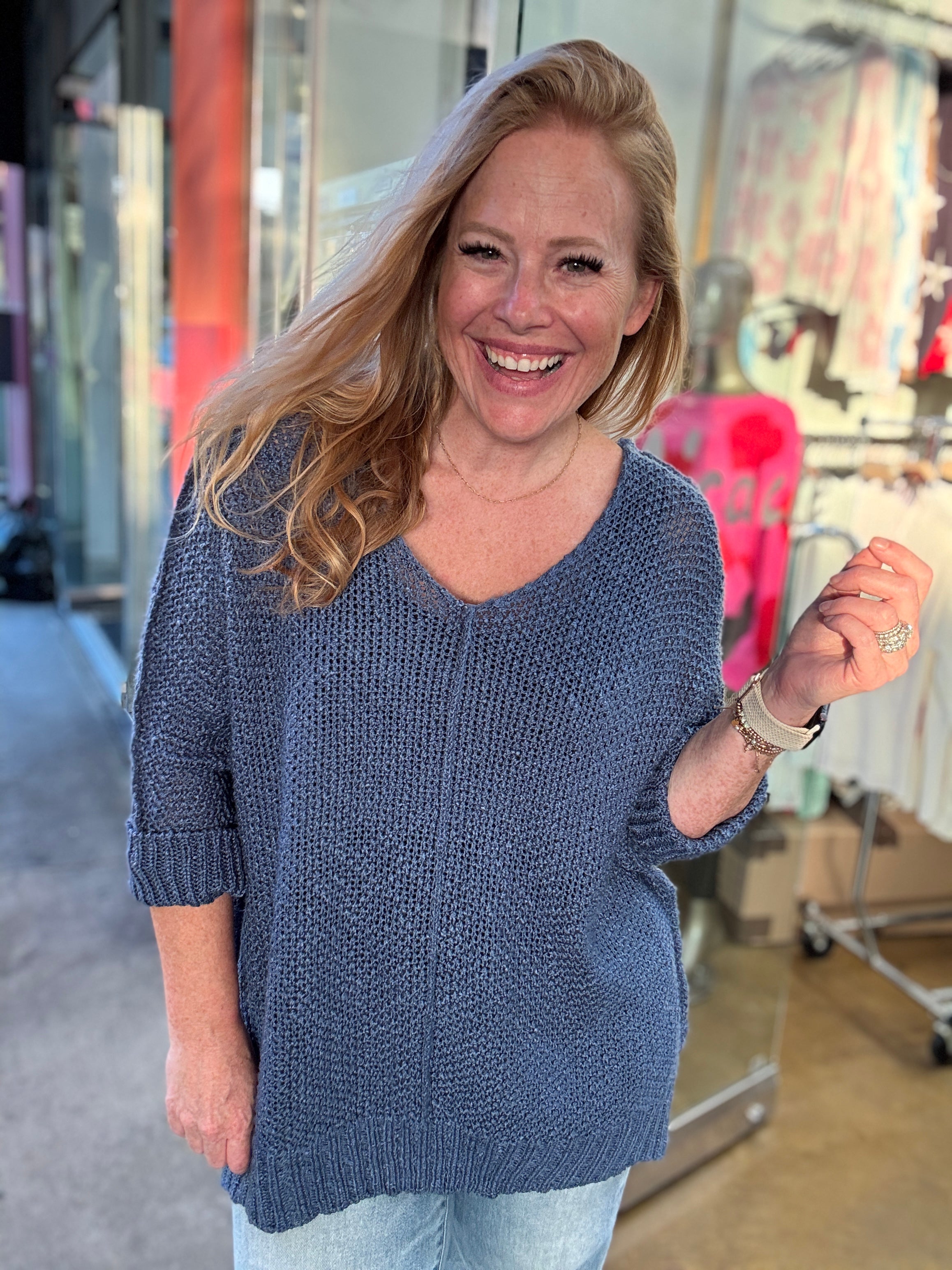 Sapphire Sophistication Sweater