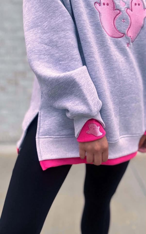 Pretty Little Ghosts LayerPop™ Double Cuff Sweatshirt Custom Order