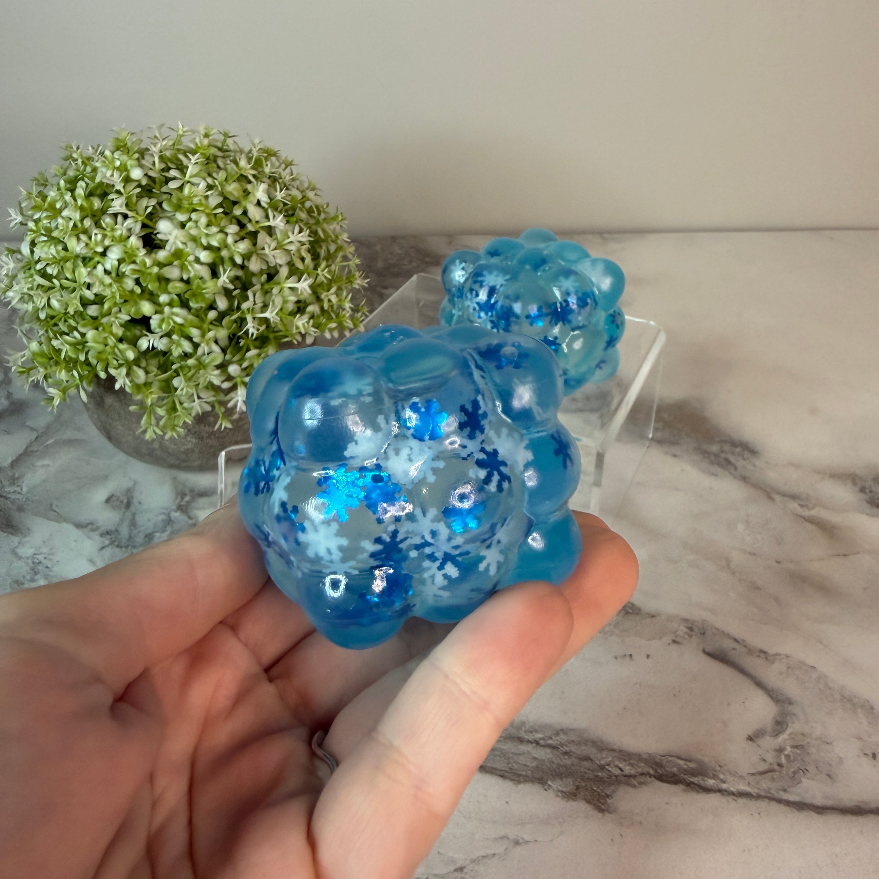 Squishy Toy - Blue Snowflake Nine Cube - PREORDER