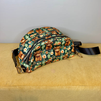 The Roni Nylon Crossbody - Highland Cow Cactus