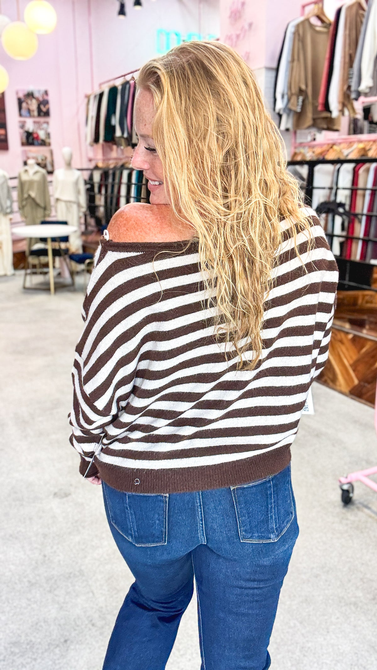 Rootbeer Float Striped Sweater
