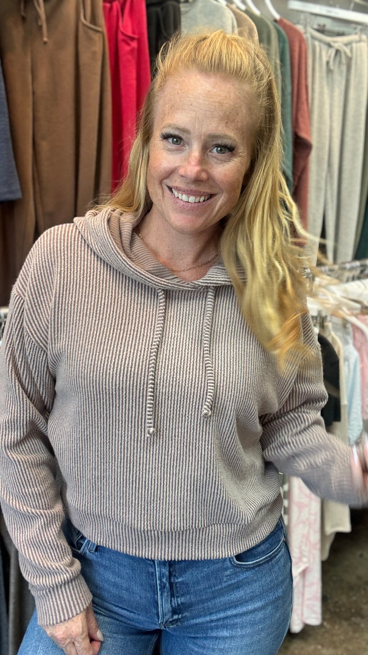 Brushed Rib Hoodie