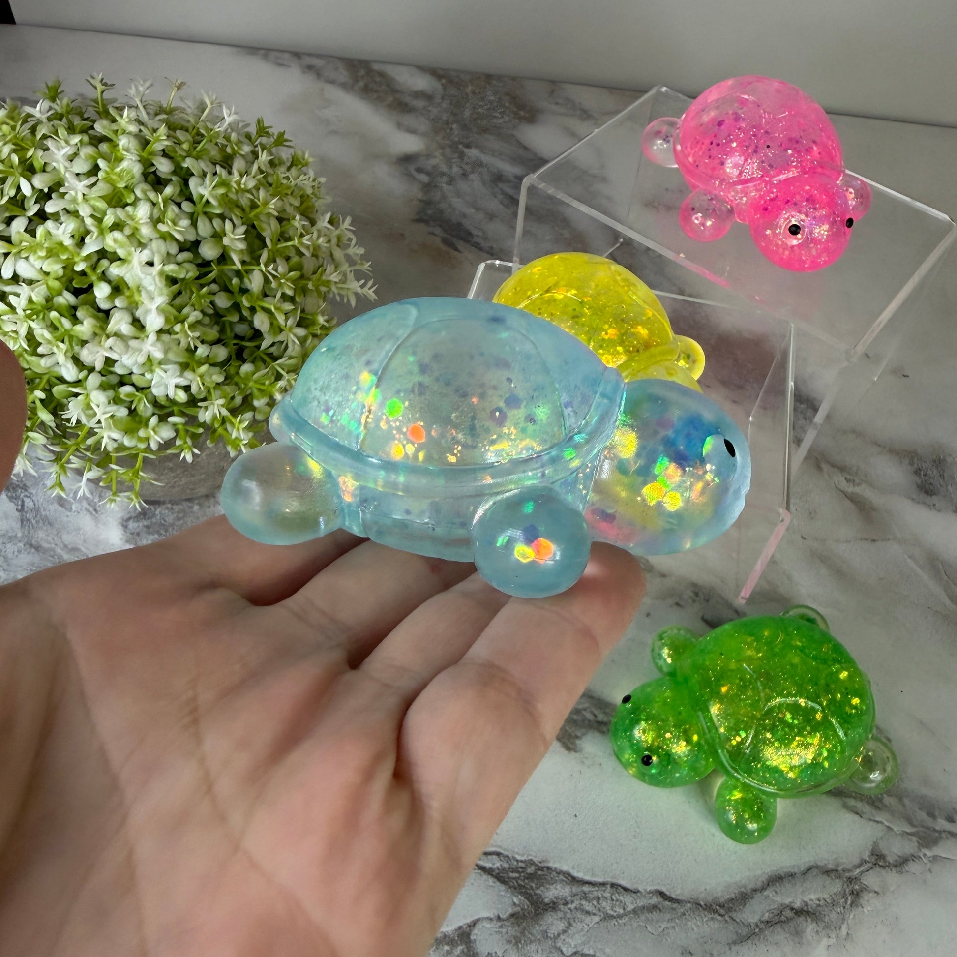 Squishy Toy - Glitter Turtle