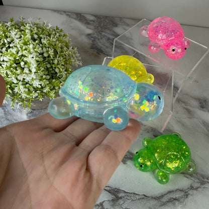 Squishy Toy - Glitter Turtle
