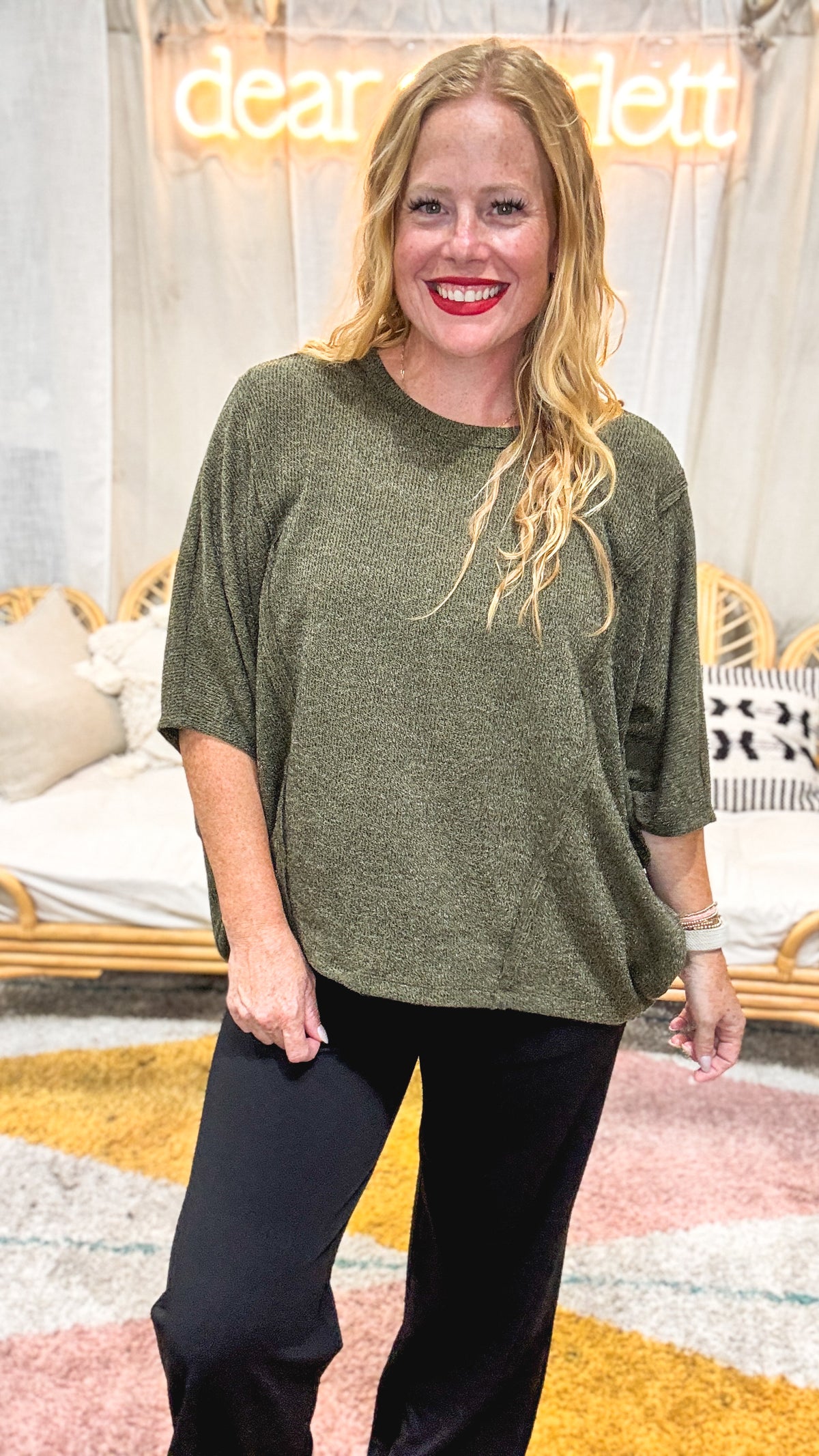Drape Knit Poncho Top
