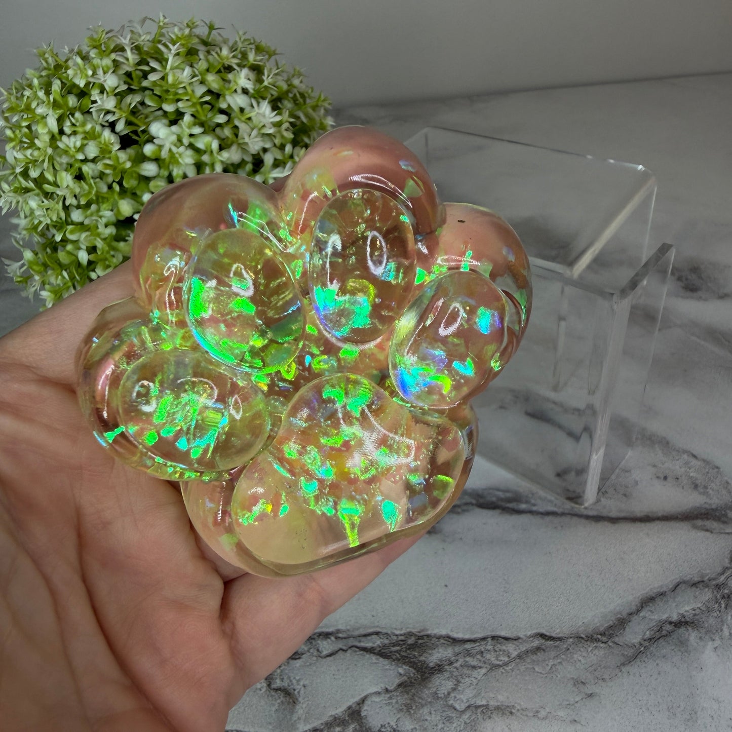 Squishy Toy - Paw Print, Glitter - PREORDER