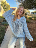 Barefoot Soul Crochet Knit Sweater