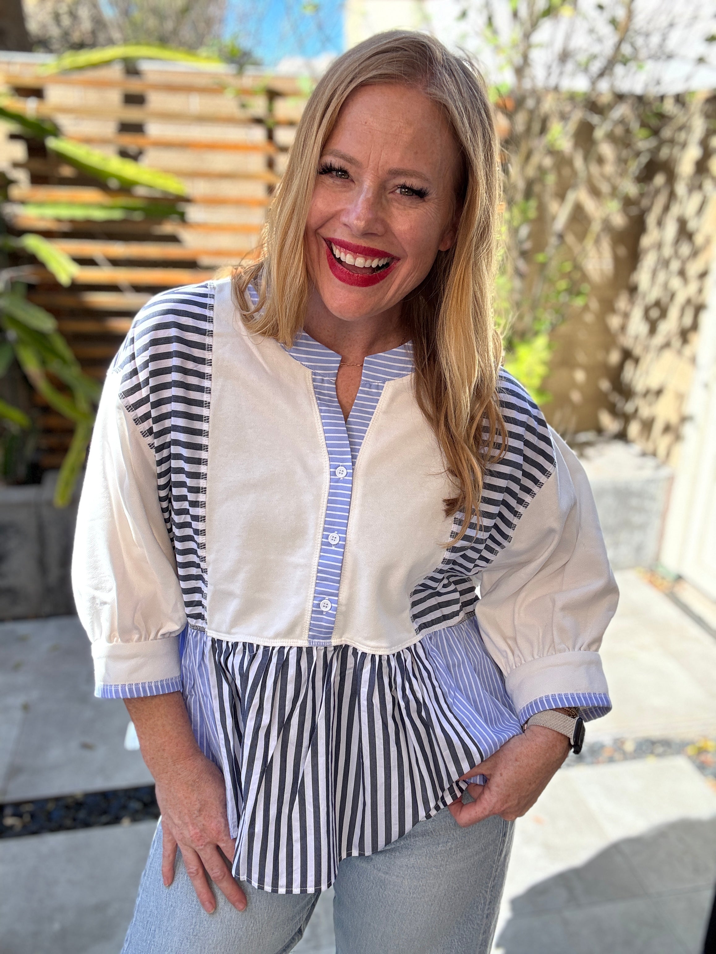 Demi Button Down Blouse