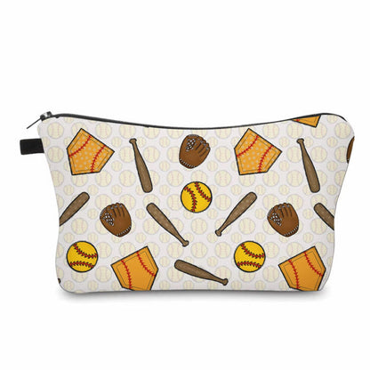 Pouch - Softball on White