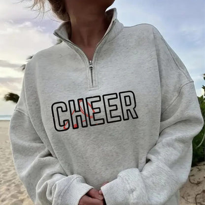 Embroidered Sports 1/2 Zip