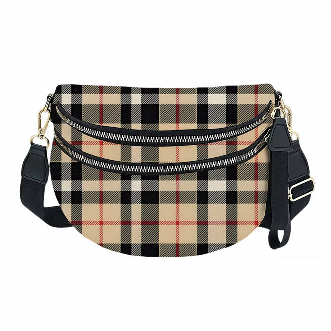 The Roni Nylon Crossbody - Famous Plaid- PREORDER