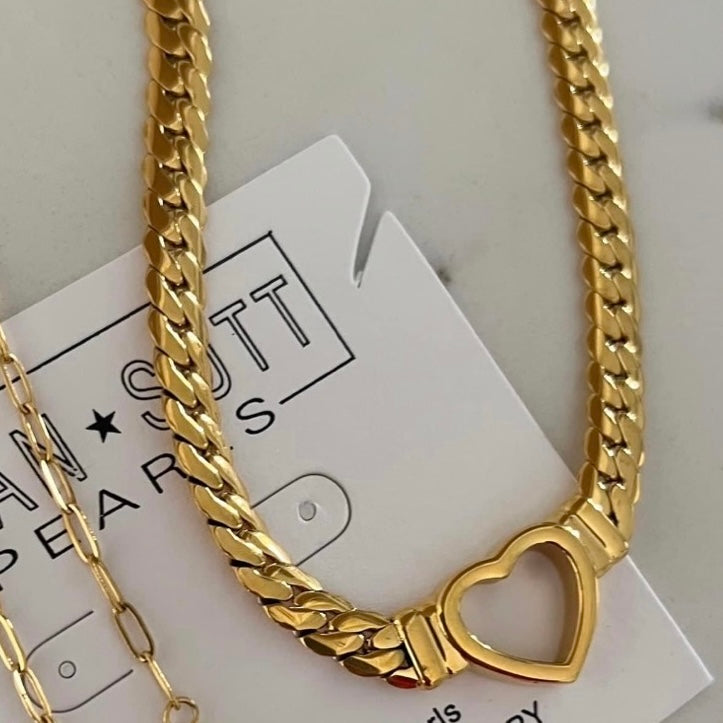 SMALL OPEN HEART NECKLACE