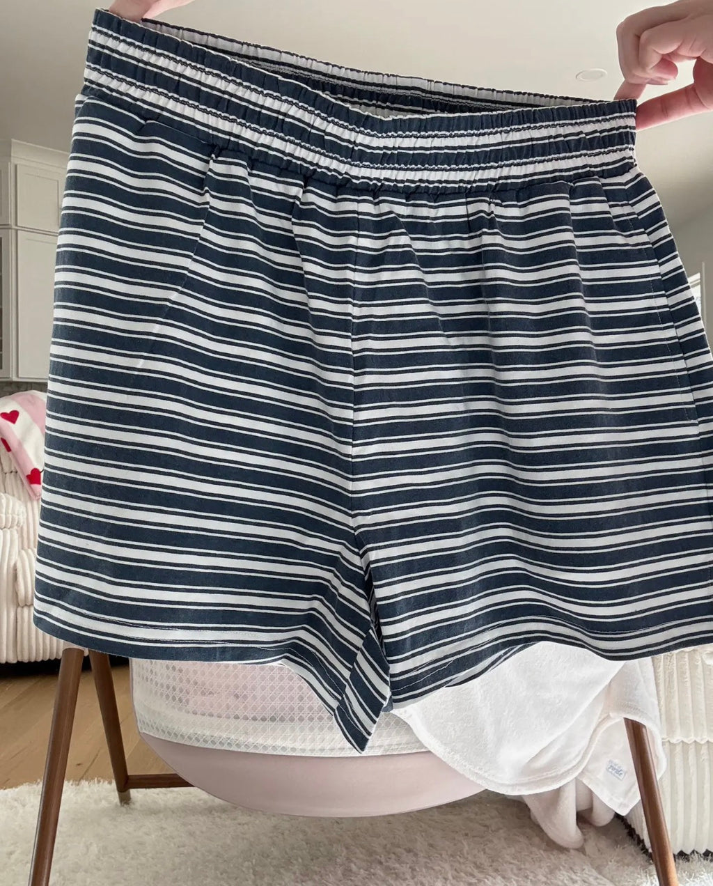 PREORDER - Billie Stripped Shorts Sunkissed Coconut