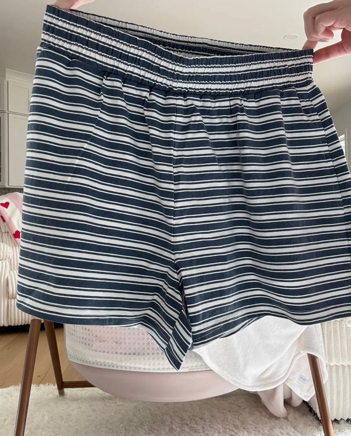 PREORDER - Billie Stripped Shorts Sunkissed Coconut
