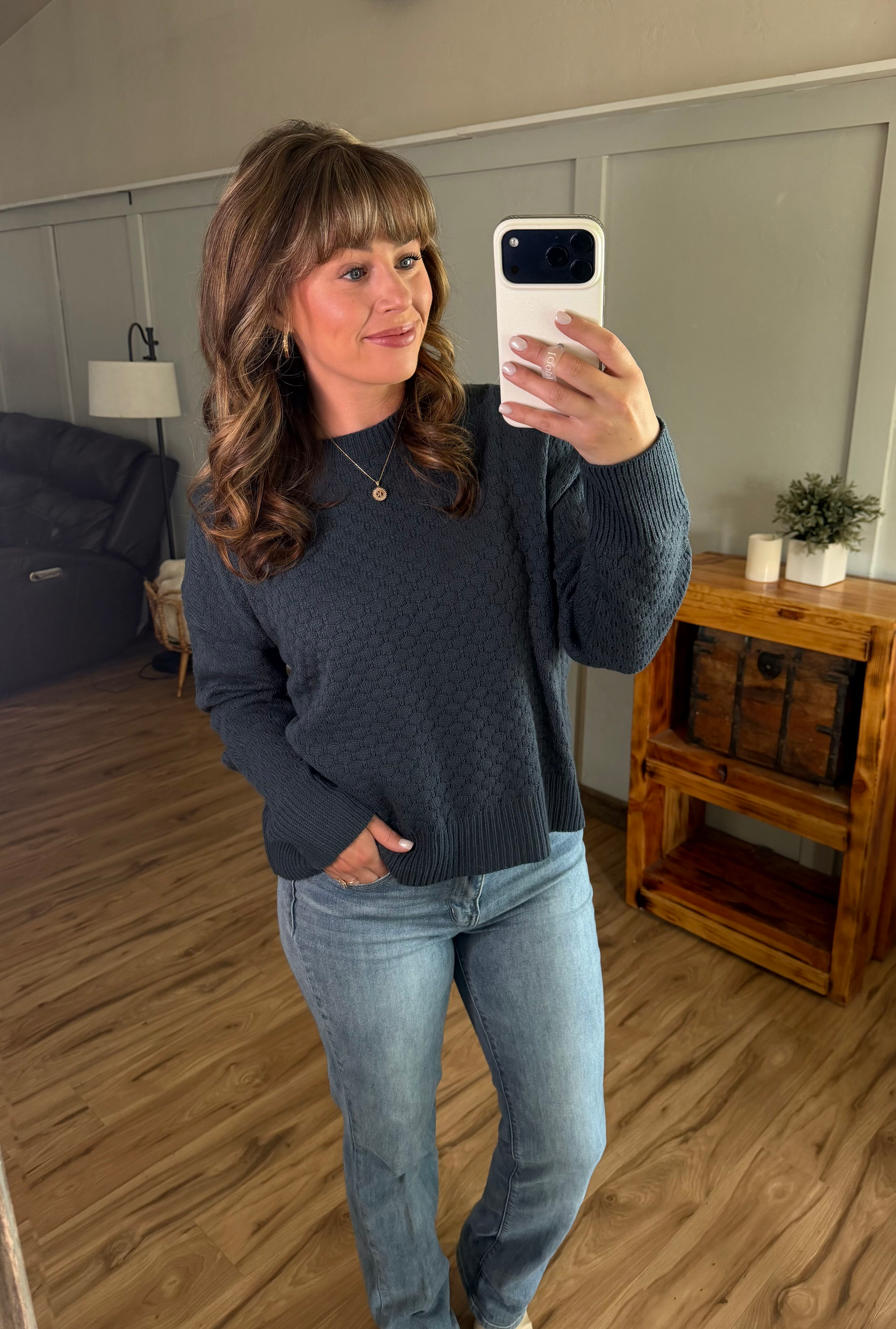 Gianna Pullover Sweater - Teal
