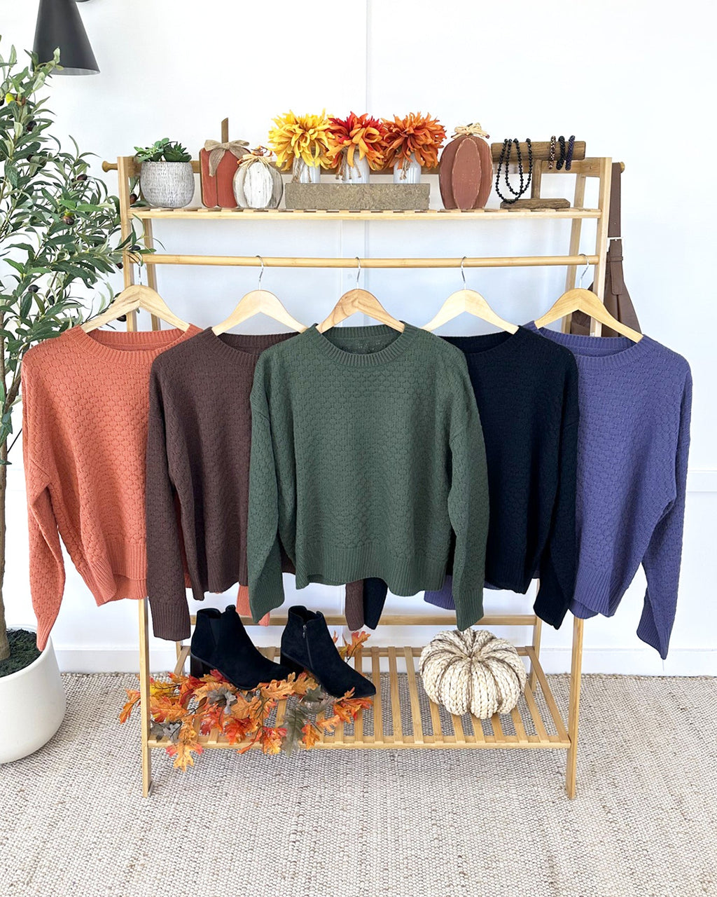 Gianna Pullover Sweater - Pumpkin
