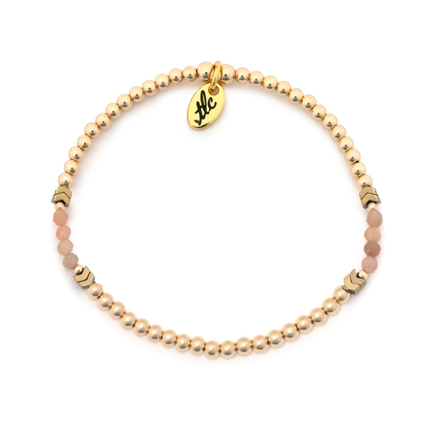 Girl Power - Peach Moonstone & Gold Filled Resilience Bracelet